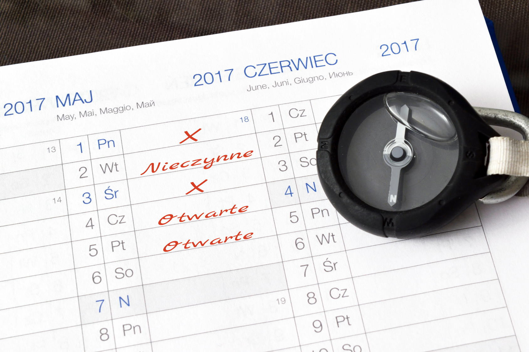 Dugi majowy weekend. Zamknite, nieczynne 2 maja.